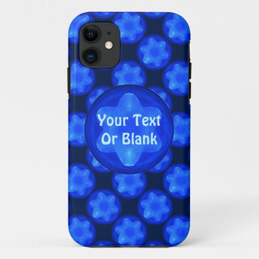 Bluestar Fractal Case-Mate iPhone Case (Achterkant)