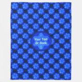 Bluestar Fractal Fleece Deken (Voorkant)