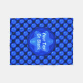 Bluestar Fractal Fleece Deken (Voorkant (Horizontaal))