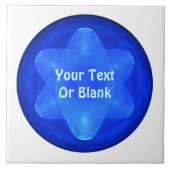 Bluestar Fractal Tegeltje (Voorkant)