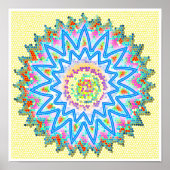 BlueStar Sparking Soothing Healing Chakra Poster (Voorkant)