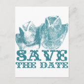 Bluestone Blauwgroen Western paard Ranch Boerderij Briefkaart (Voorkant)