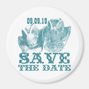 Bluestone Blauwgroen Western paard Ranch Boerderij Magneet