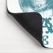 Bluestone Blauwgroen Western paard Ranch Boerderij Muismat (Hoek)