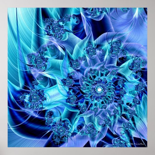 BlueSwirl Poster (Voorkant)