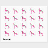 Bluetendogge Ronde Sticker (Vel)