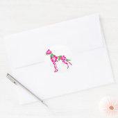 Bluetendogge Ronde Sticker (Envelop)