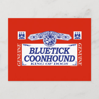 Bluetick Coonhound Briefkaart