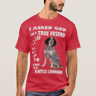 Bluetick Coonhound-cadeaus voor Bluetick Mama Blue T-shirt