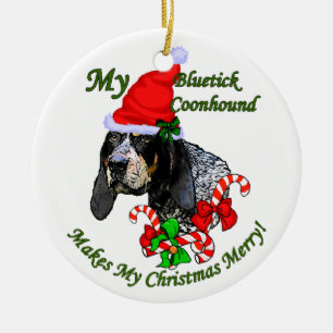 Bluetick Coonhound Cadeaux de Noël Ornement