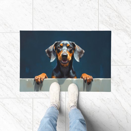 Bluetick Coonhound deurmat Kunst (Binnen)
