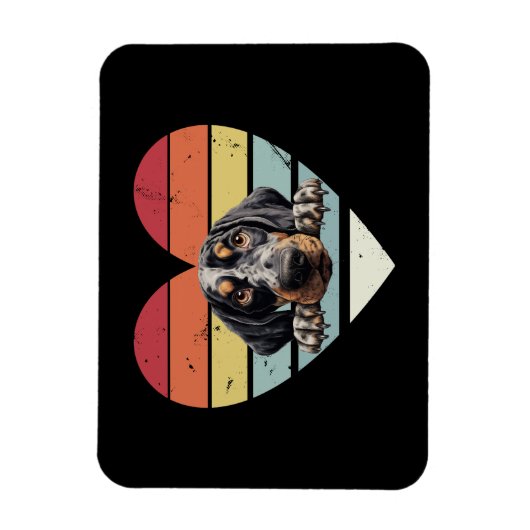 Bluetick Coonhound Dog Magneet (Verticaal)