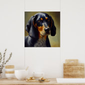 Bluetick Coonhound Dog Poster (Keuken)