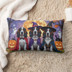 Bluetick Coonhound Dogs Pumpkin Halloween Grappig Kussen