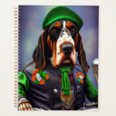 Bluetick Coonhound Driving Bike St. Patrick's Day (Devant)