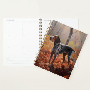 Bluetick Coonhound en automne Leaves automne Inspi