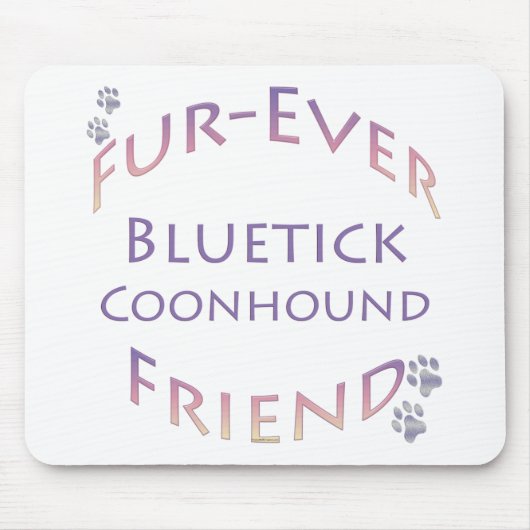 Bluetick Coonhound Furever Muismat (Voorkant)
