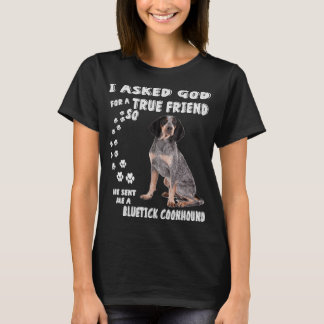 Bluetick Coonhound Gezegde mam Papa Print, Raccoon T-shirt