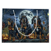 Bluetick Coonhound Halloween Spooky Groot Cadeauzakje (Achterkant)