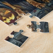 Bluetick Coonhound Halloween Spooky Legpuzzel (Zijkant)