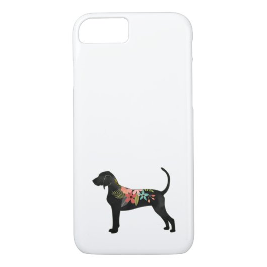 Bluetick Coonhound Hondenras Boho Silhouette Case-Mate iPhone Case (Achterkant)