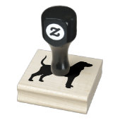 Bluetick Coonhound Hondenras Silhouette Rubberstempel (Stempel)