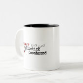 Bluetick Coonhound (I Love) Mug (Devant gauche)