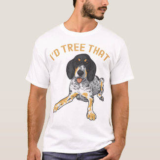 Bluetick Coonhound ID Tree die T-shirt