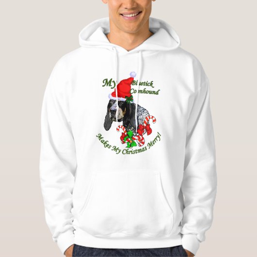 Bluetick Coonhound-kerstcadeautjes Hoodie (Voorkant)