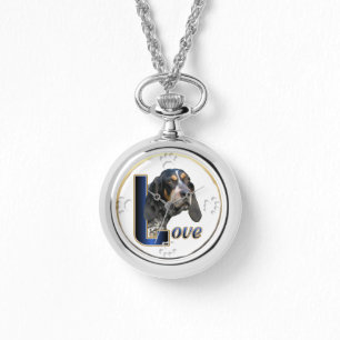 Bluetick Coonhound Love Gifts Horloge