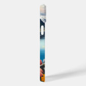 Bluetick Coonhound op een peddel: Een Schilderacht Case-Mate iPhone Case (Achterkant / Rechts)