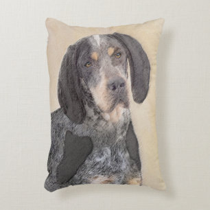 Bluetick Coonhound Painting - Cute Original Dog Ar Accent Kussen