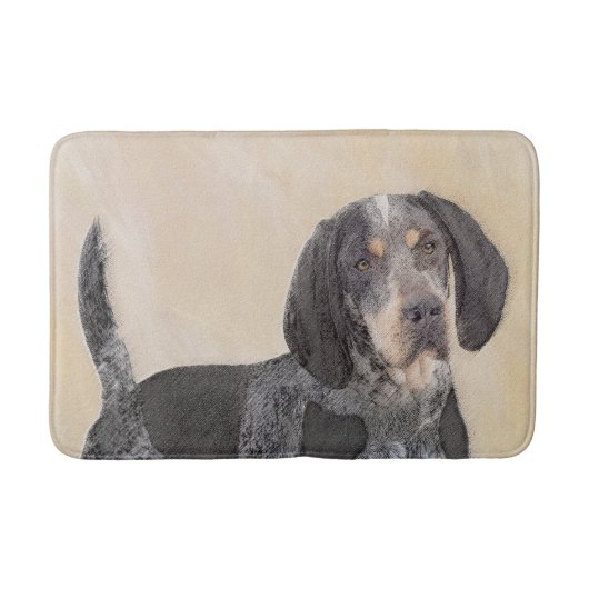 Bluetick Coonhound Painting - Cute Original Dog Ar Badmat (Voorkant)