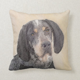 Bluetick Coonhound Painting - Cute Original Dog Ar Kussen
