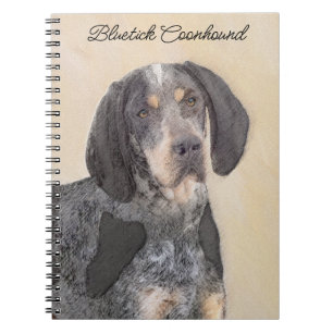 Bluetick Coonhound Painting - Cute Original Dog Ar Notitieboek