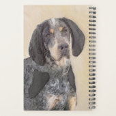 Bluetick Coonhound Painting - Cute Original Dog Ar Planner (Achterkant)