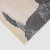 Bluetick Coonhound Painting - Cute Original Dog Ar Tissuepapier (Detail)