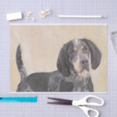 Bluetick Coonhound Painting - Cute Original Dog Ar Tissuepapier (Craft)