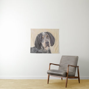 Bluetick Coonhound Painting - Cute Original Dog Ar Wandkleed
