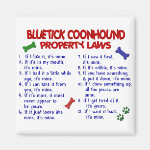 BLUETICK COONHOUND Property Wetten 2 Magneet