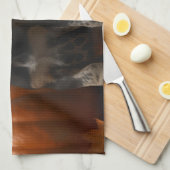 Bluetick Coonhound Puppy Herfst Delight Pompoen Theedoek (Quarter Fold)