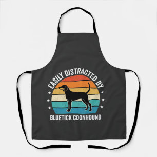 Bluetick Coonhound Retro Zonsondergang Hond Schort