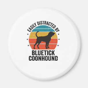 Bluetick Coonhound Vintage Hond Liefhebber Shirt O Magneet