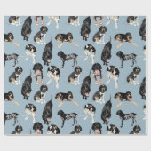 Bluetick Coonhound Wrapping Paper Cadeaupapier (Vlak)