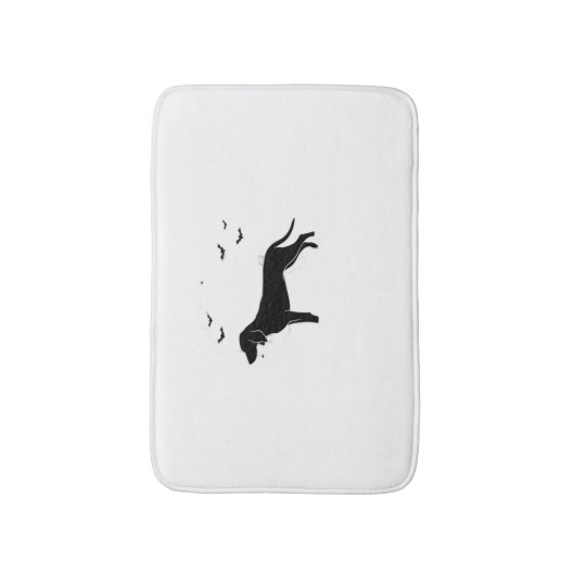 Bluetick Dog - Halloween Moon Silhouette Classic T Badmat (Voorkant Verticaal)