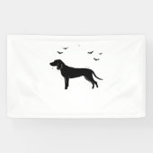 Bluetick Dog - Halloween Moon Silhouette Classic T Spandoek (Horizontaal)