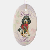 Bluetick Heart Mam Ceramic Ornament (Rechts)