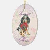 Bluetick Heart Mam Ceramic Ornament (Links)
