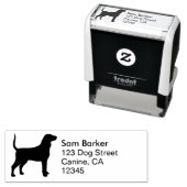 Bluetick kegel silhouet retouradres  zelfinktende stempel (In situ)