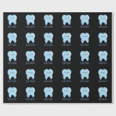 Bluetooth Funny Technical Blue Tooth Pun Dark BG Cadeaupapier (Vlak)